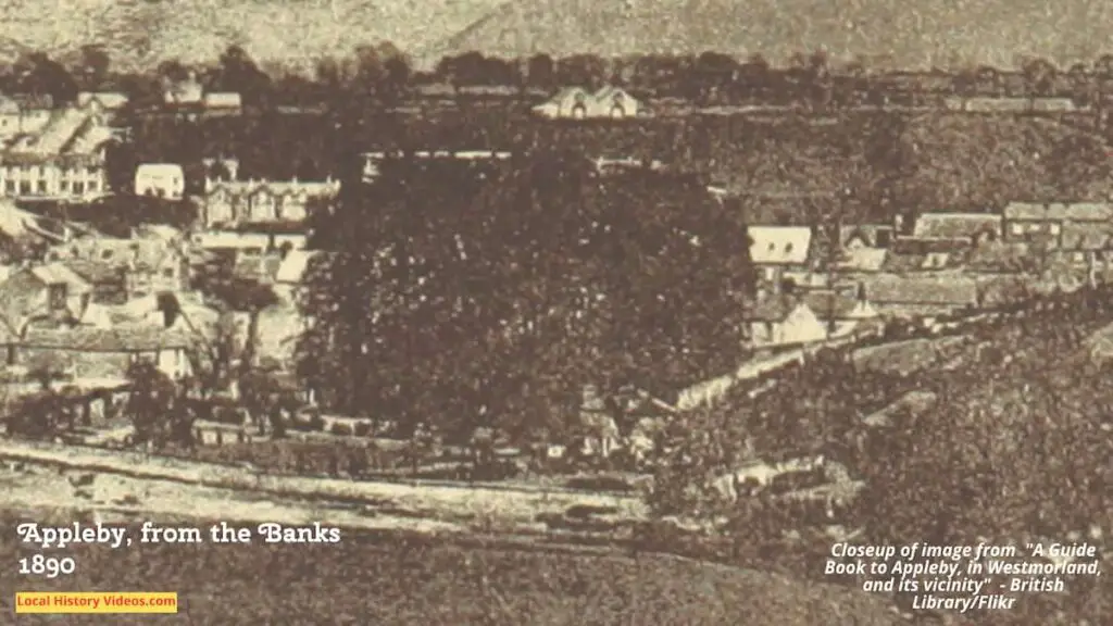 Closeup of a photo of Appleby, published in a book in 1890