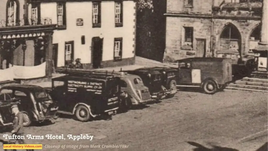 Car parking outside Tufton Arms Hotel, Appleby