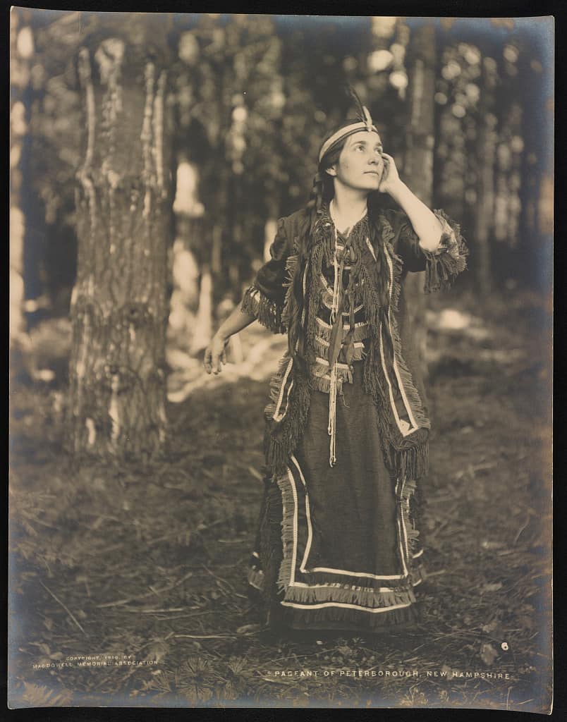 Participant in the Pageant of Peterborough, New Hampshire, circa 1910