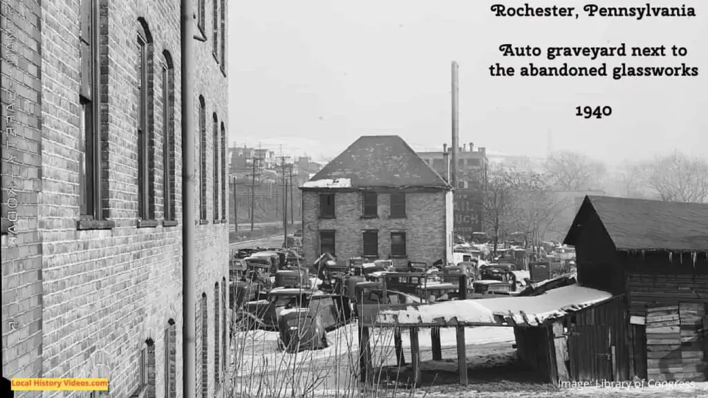 Old photo of Rochester, Pennsylvania in 1940