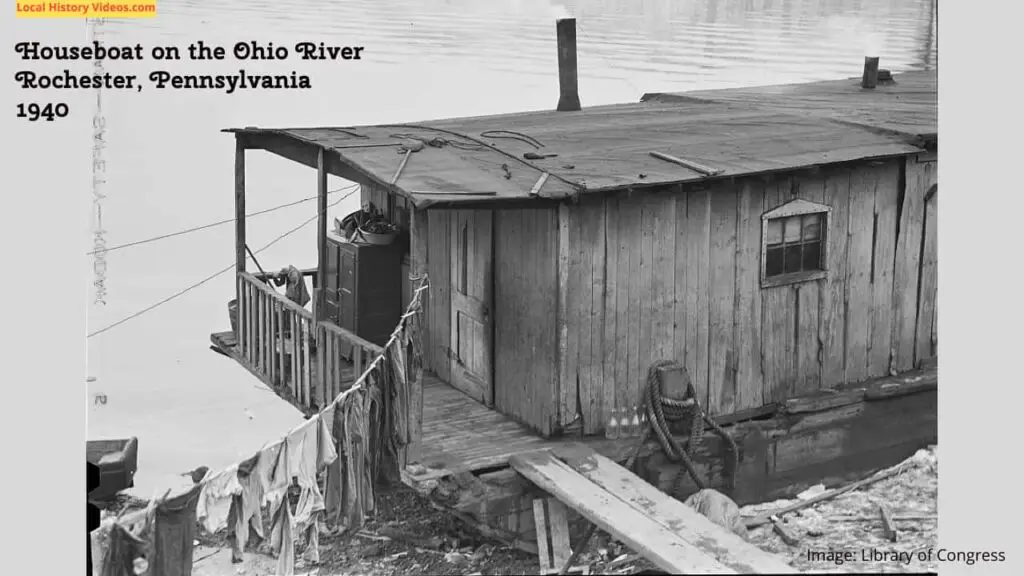 Old photo of Rochester, Pennsylvania in 1940