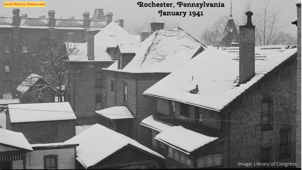 Old photo of Rochester, Pennsylvania in 1941