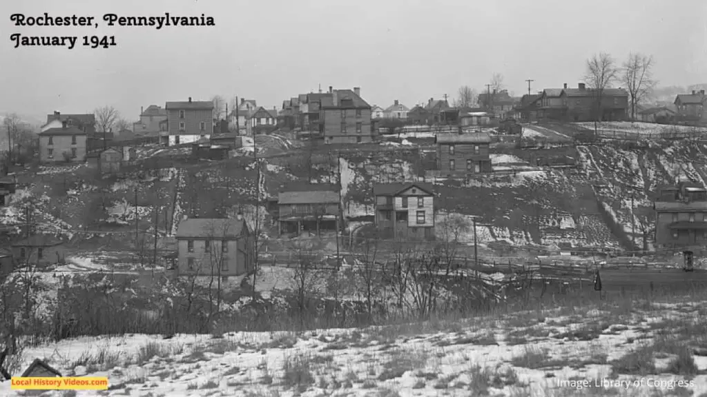 Old photo of Rochester, Pennsylvania in 1941