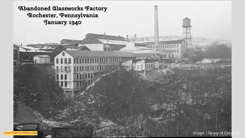 Old photo of Rochester, Pennsylvania in 1940