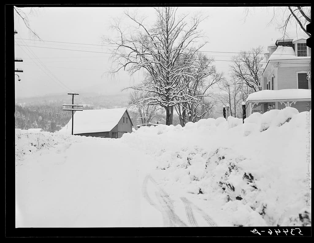 Street on North Conway, New Hampshire, 1940