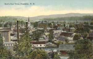 Old postcard of Franklin, New Hampshire